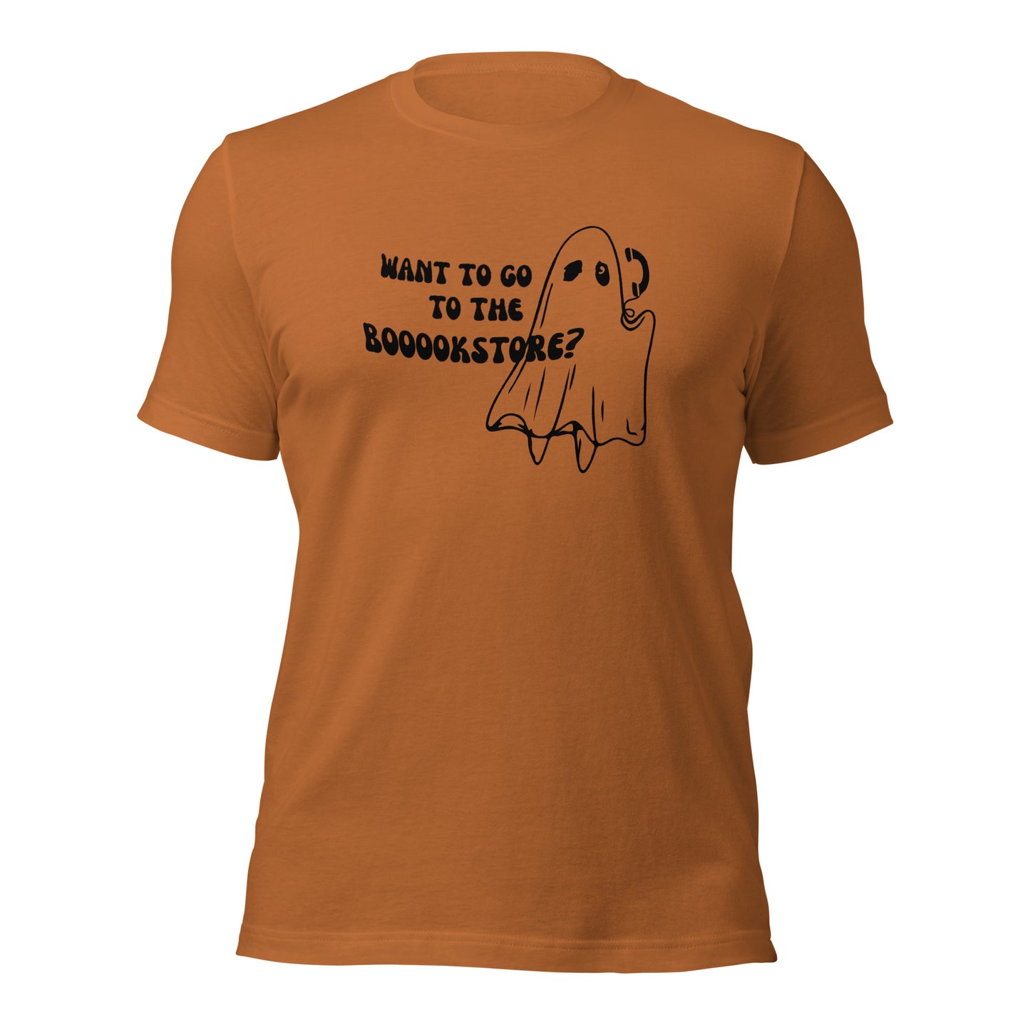 want to go to the booookstore? t-shirt (black)