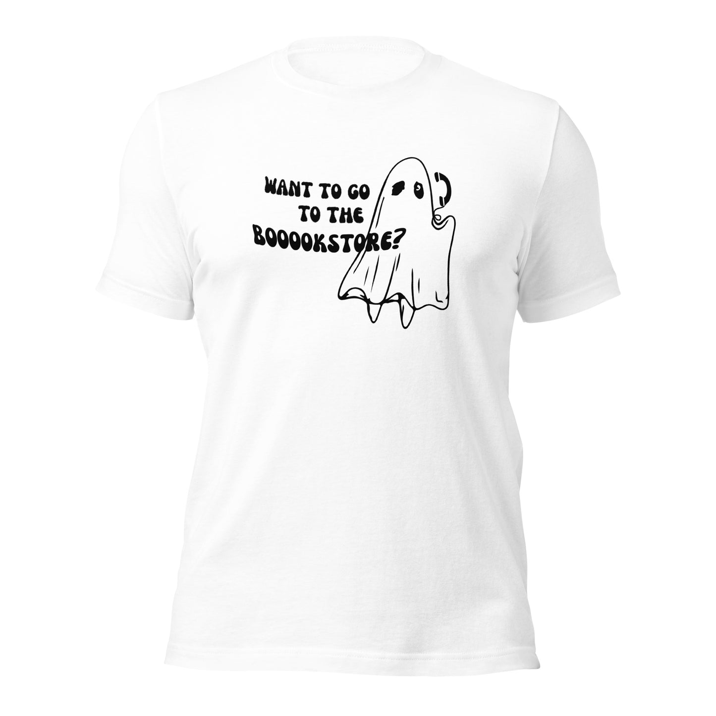 want to go to the booookstore? t-shirt (black)