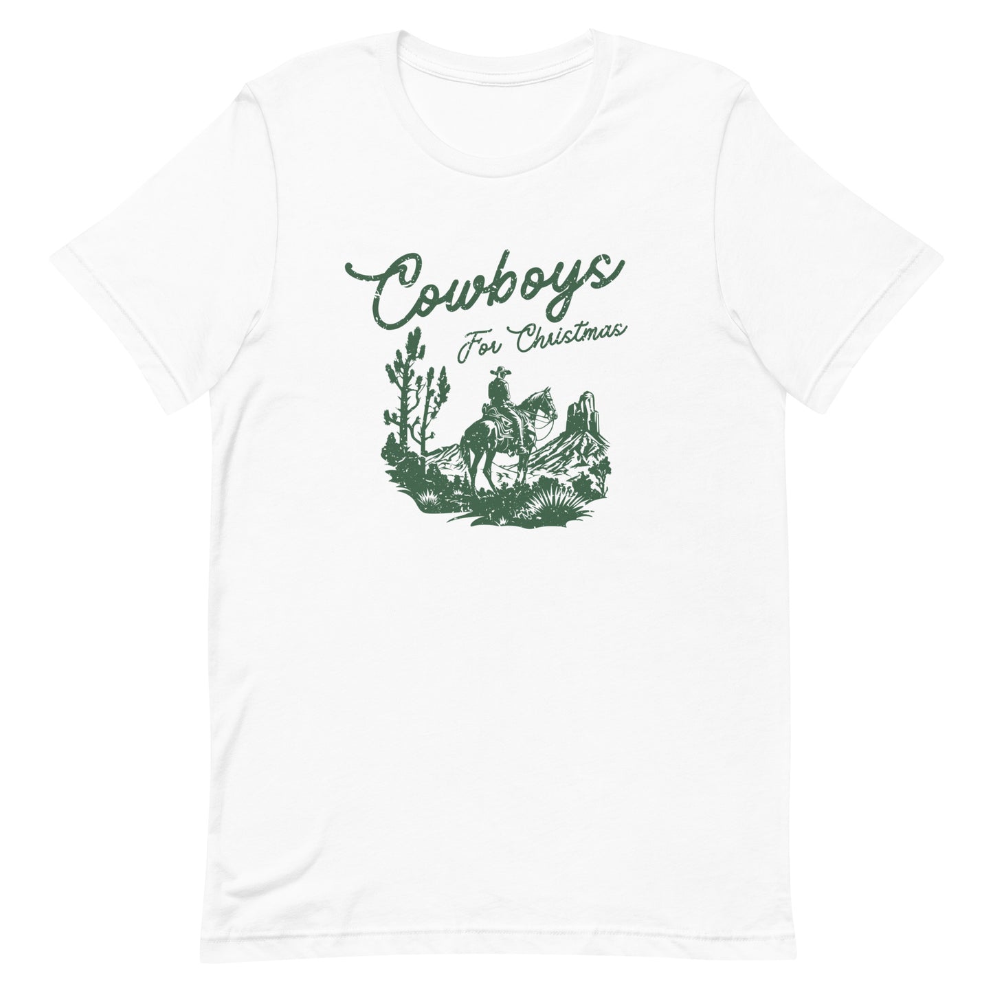 cowboys for christmas t-shirt
