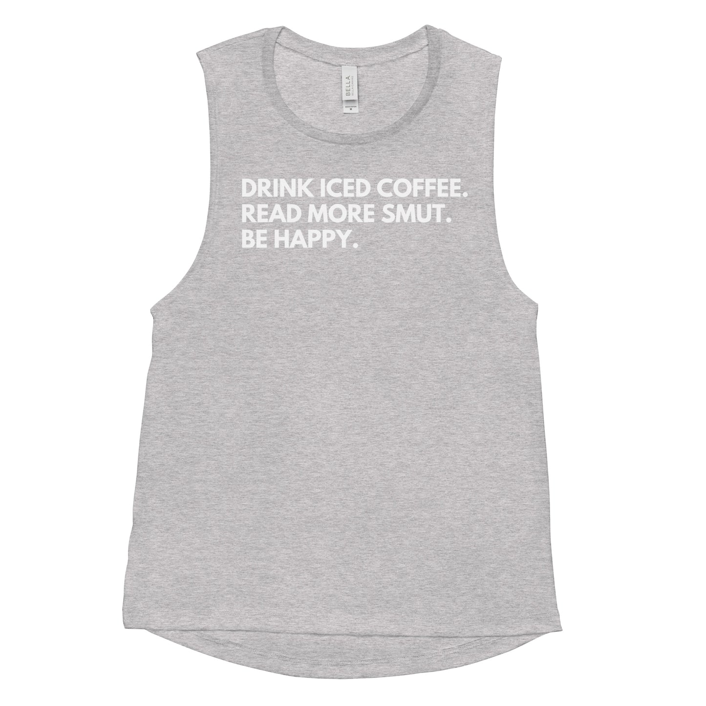 drink iced coffee muscle tank