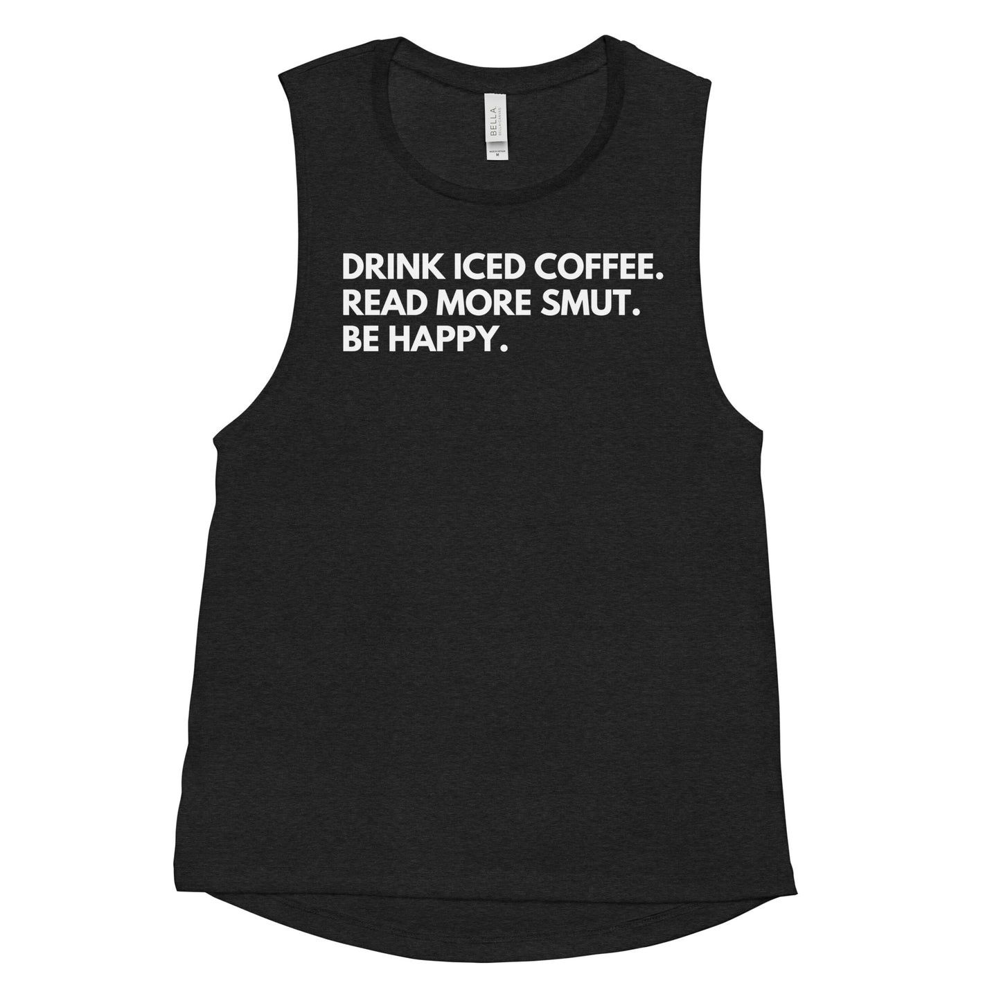 drink iced coffee muscle tank
