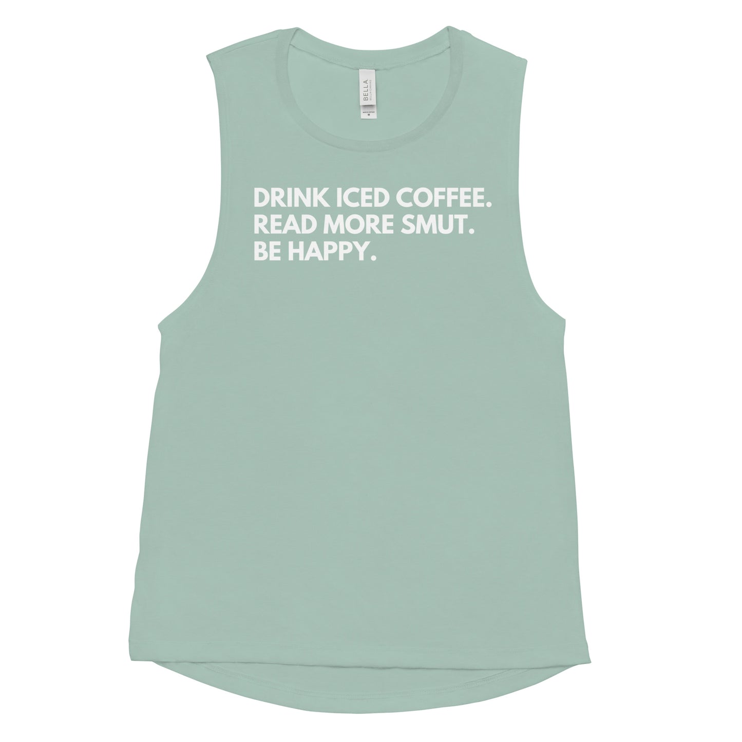 drink iced coffee muscle tank
