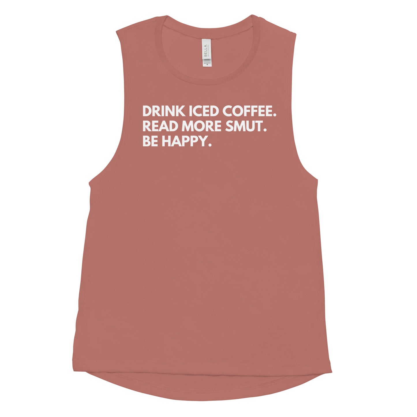drink iced coffee muscle tank