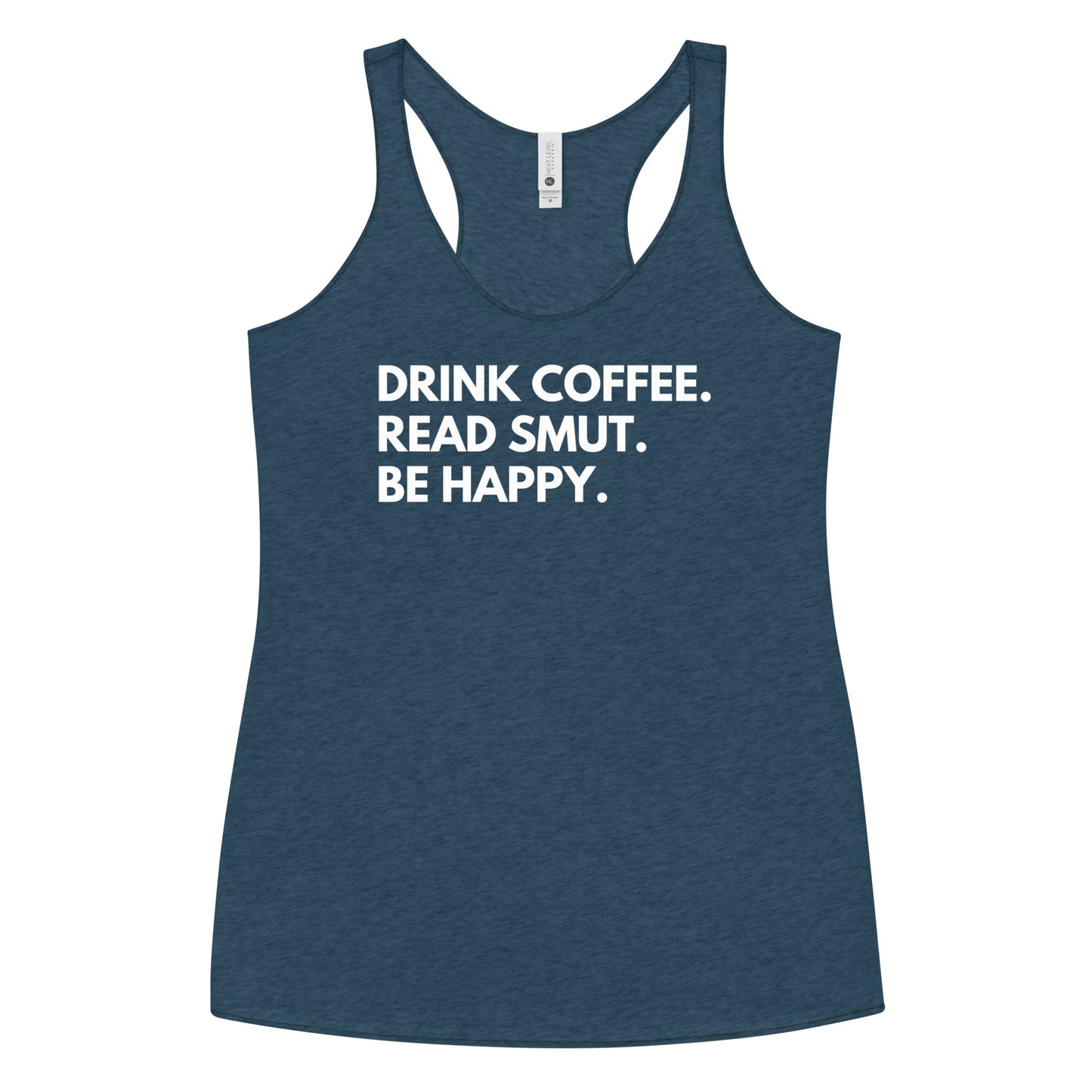 drink coffee racerback tank