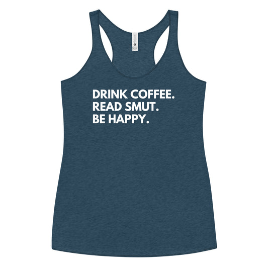 drink coffee racerback tank