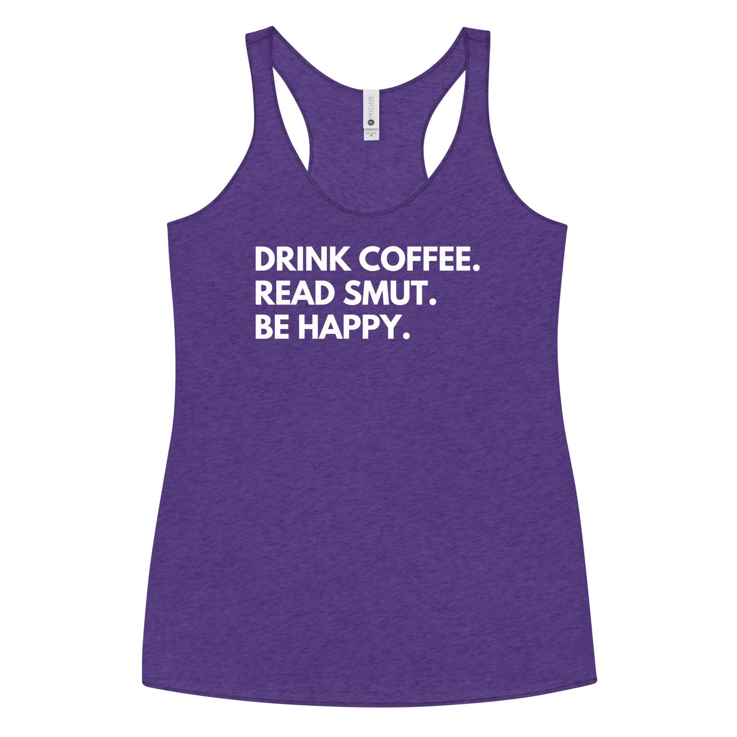drink coffee racerback tank