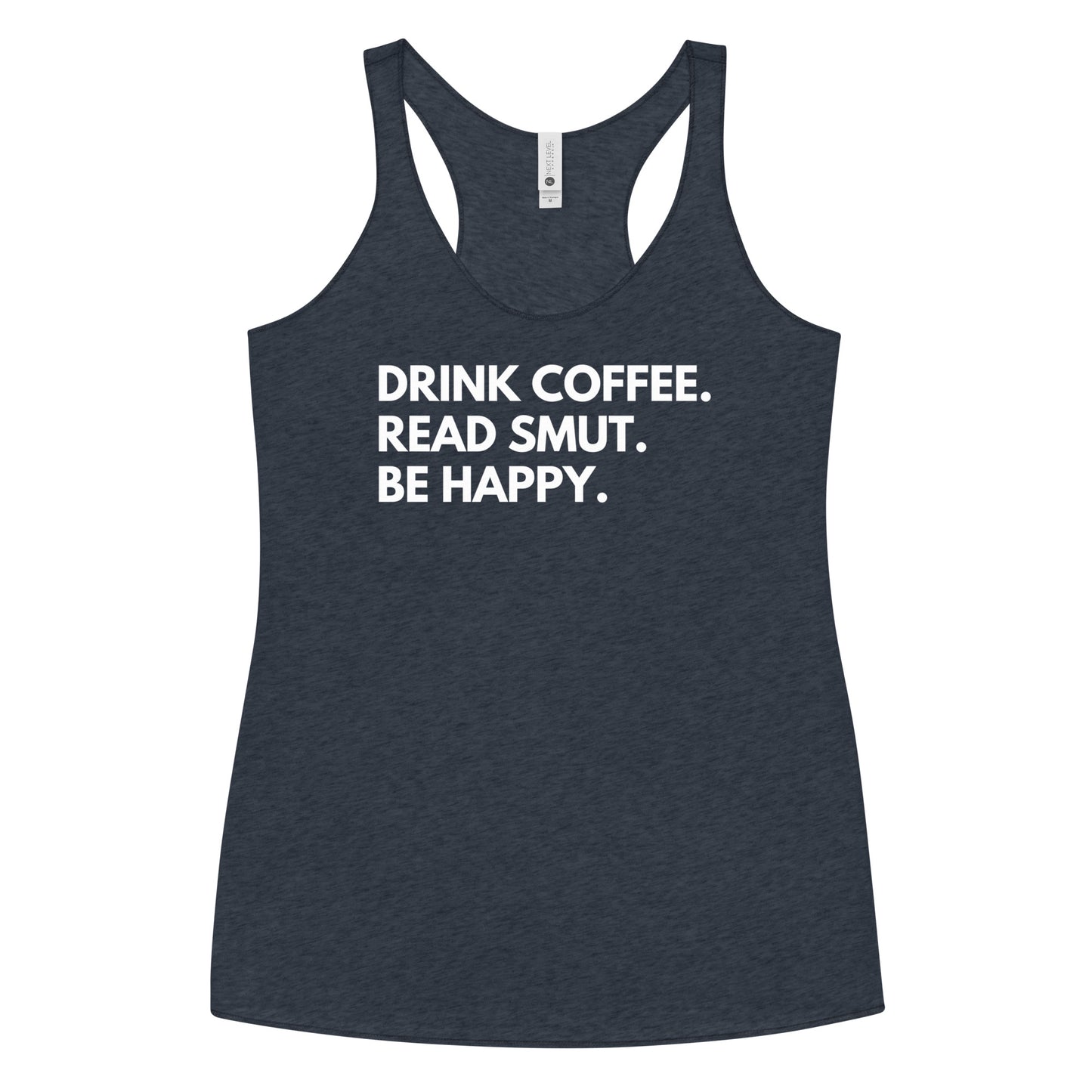 drink coffee racerback tank