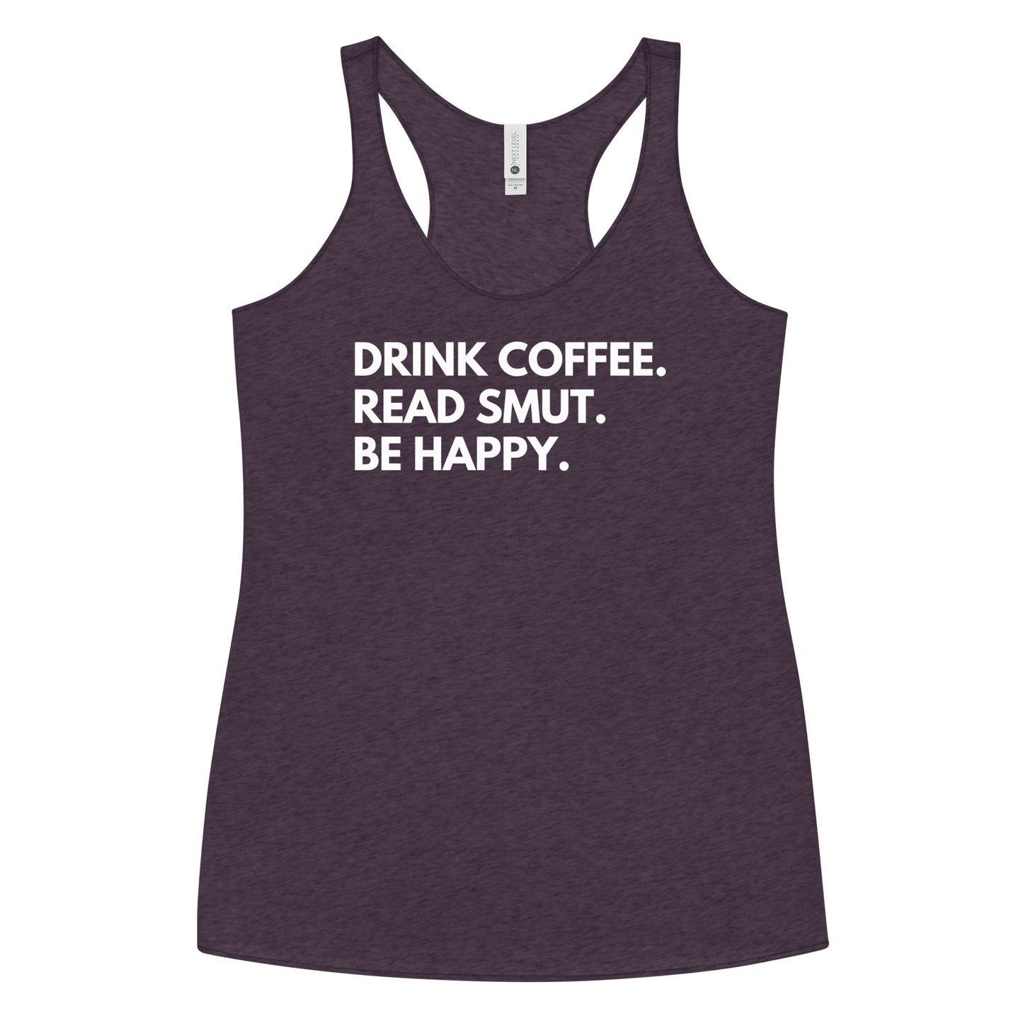 drink coffee racerback tank