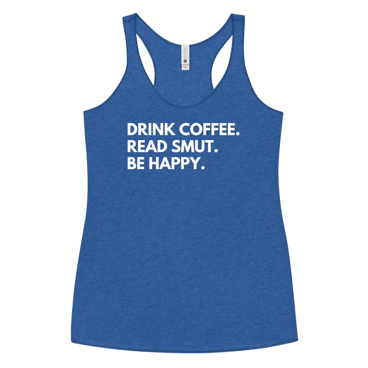 drink coffee racerback tank