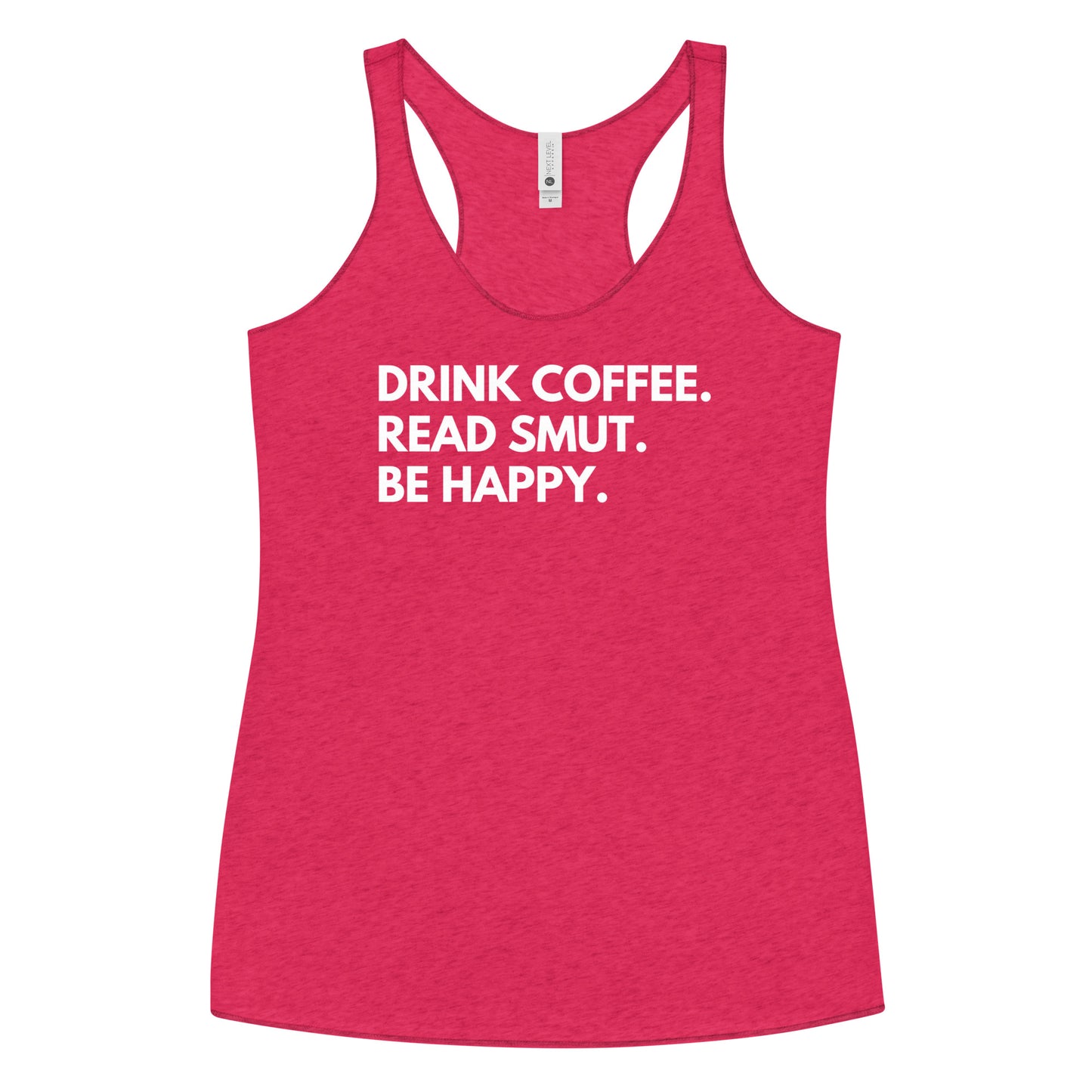 drink coffee racerback tank