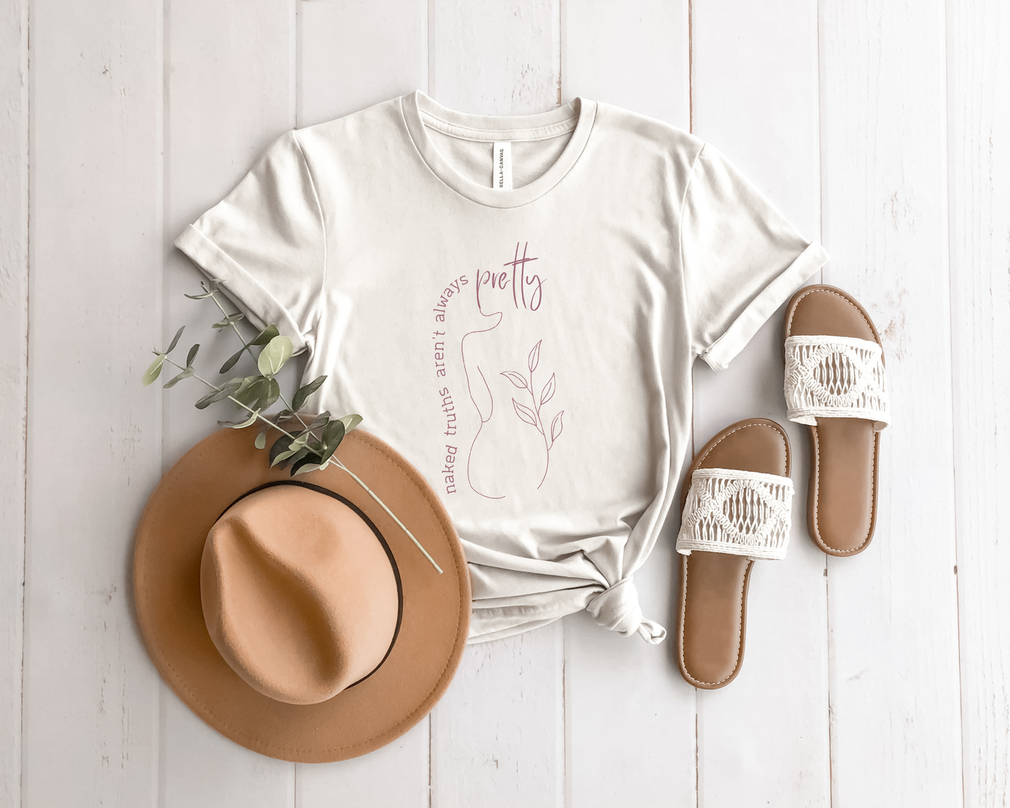 naked truths aren't always pretty iewu t-shirt