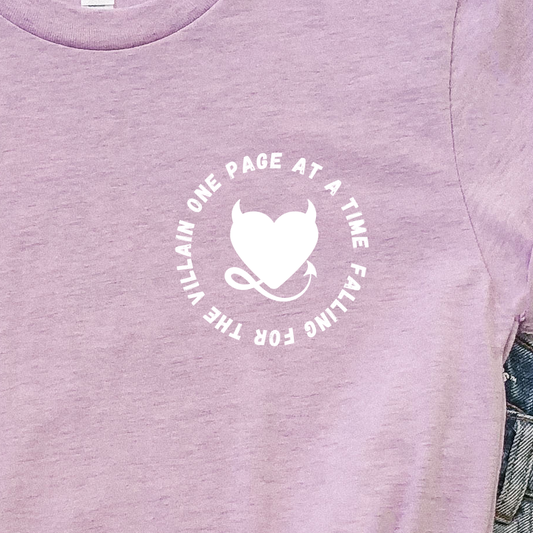 falling for the villain one page at a time t-shirt