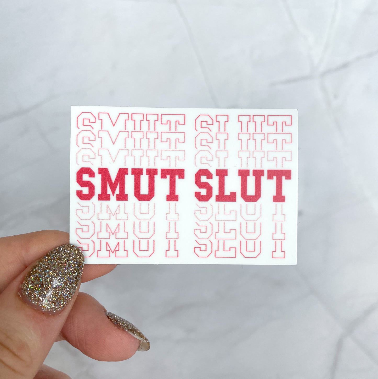 smut slut flag sticker