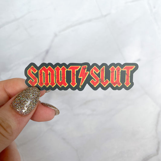 smut slut lightning sticker