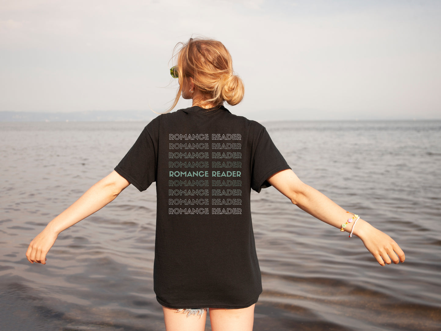 romance reader back t-shirt