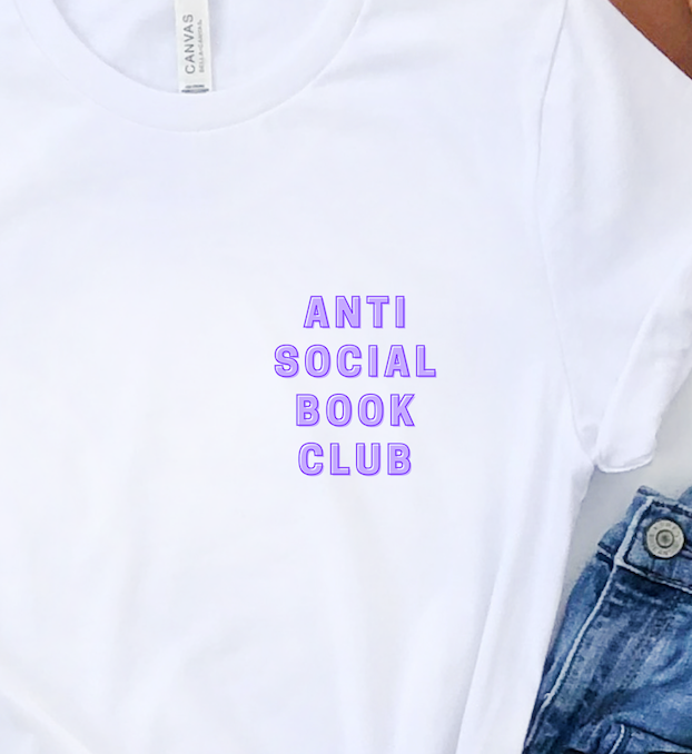 anti social book club t-shirt