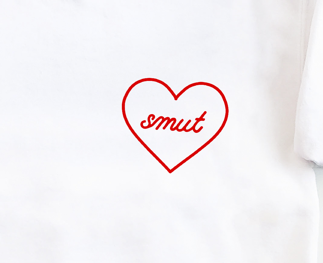 smut heart embroidered sweatshirt