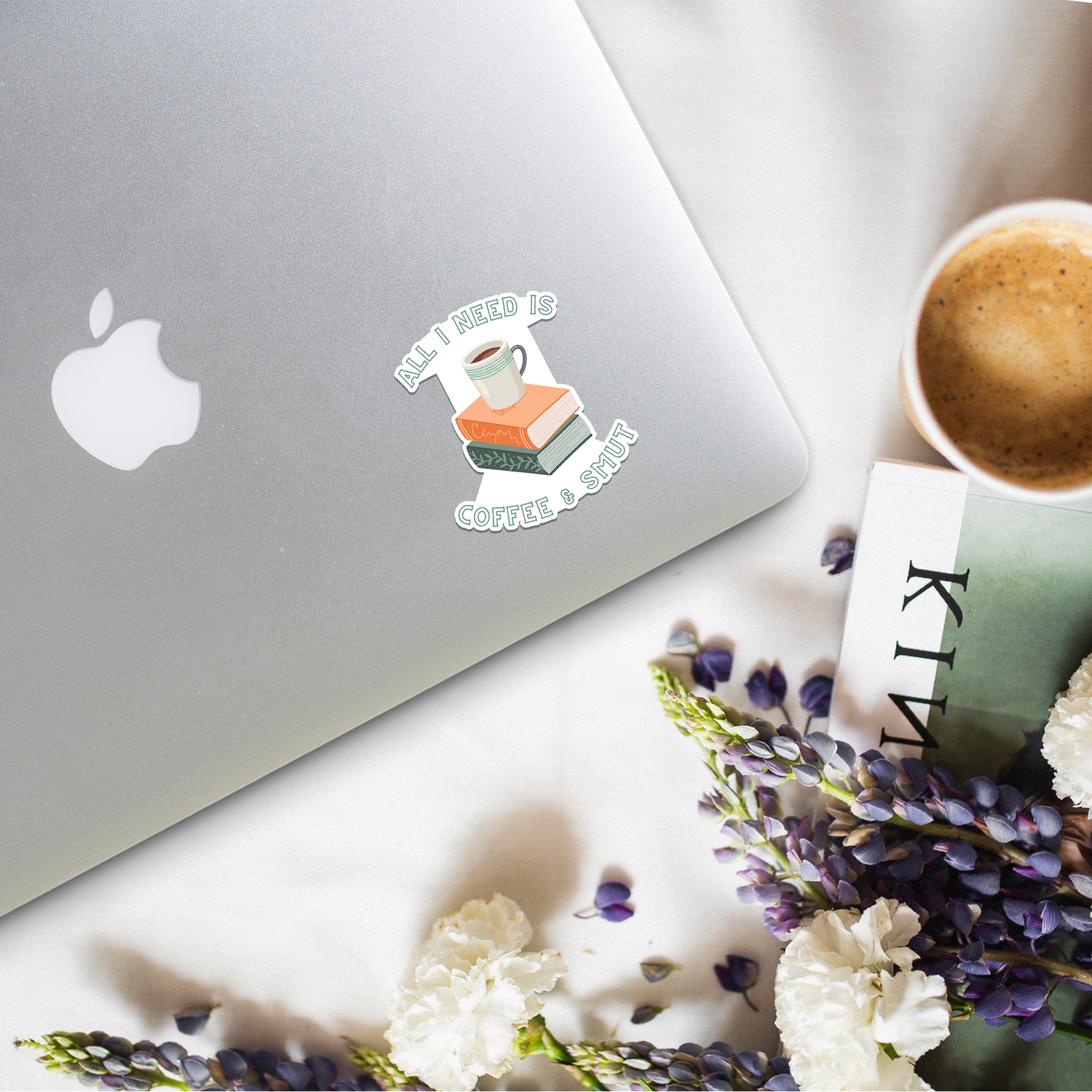 all I need is coffee & smut sticker