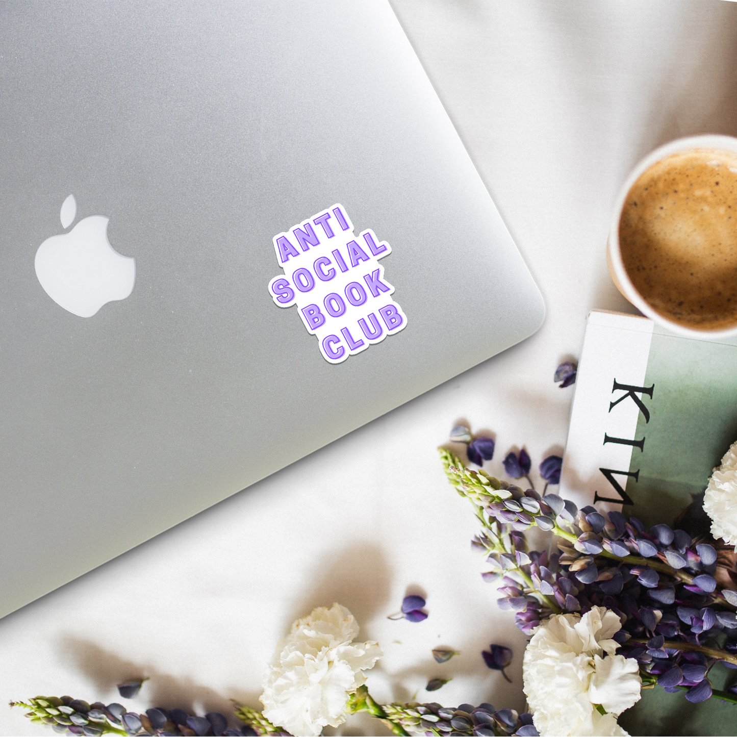 anti social book club sticker