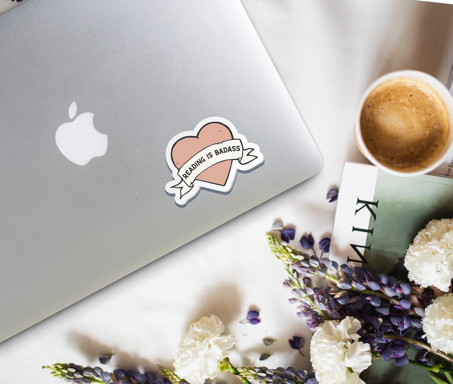 reading is badass sticker