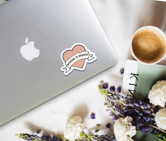 reading is badass sticker