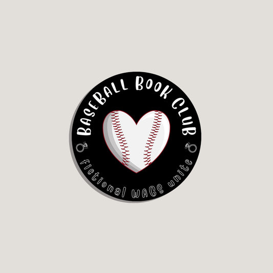 baseball book club sticker