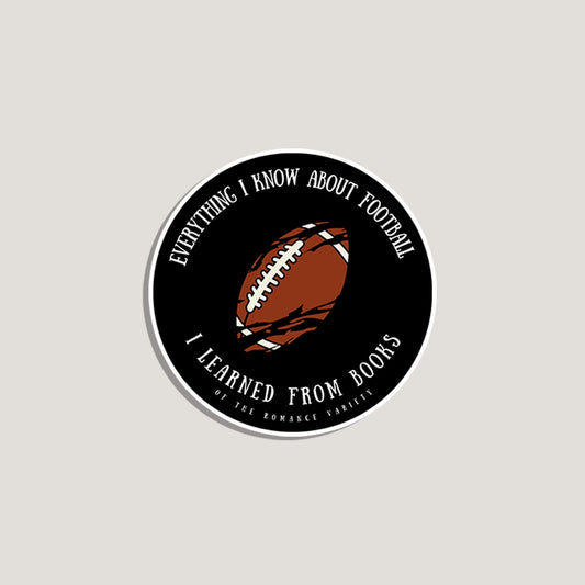 everything i know about football sticker