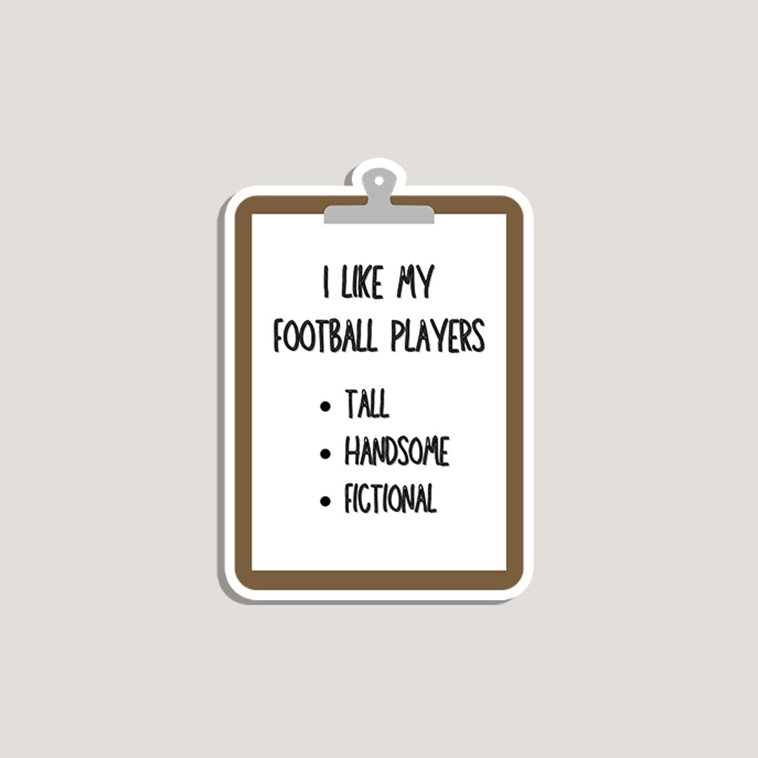 tall, handsome and fictional sticker