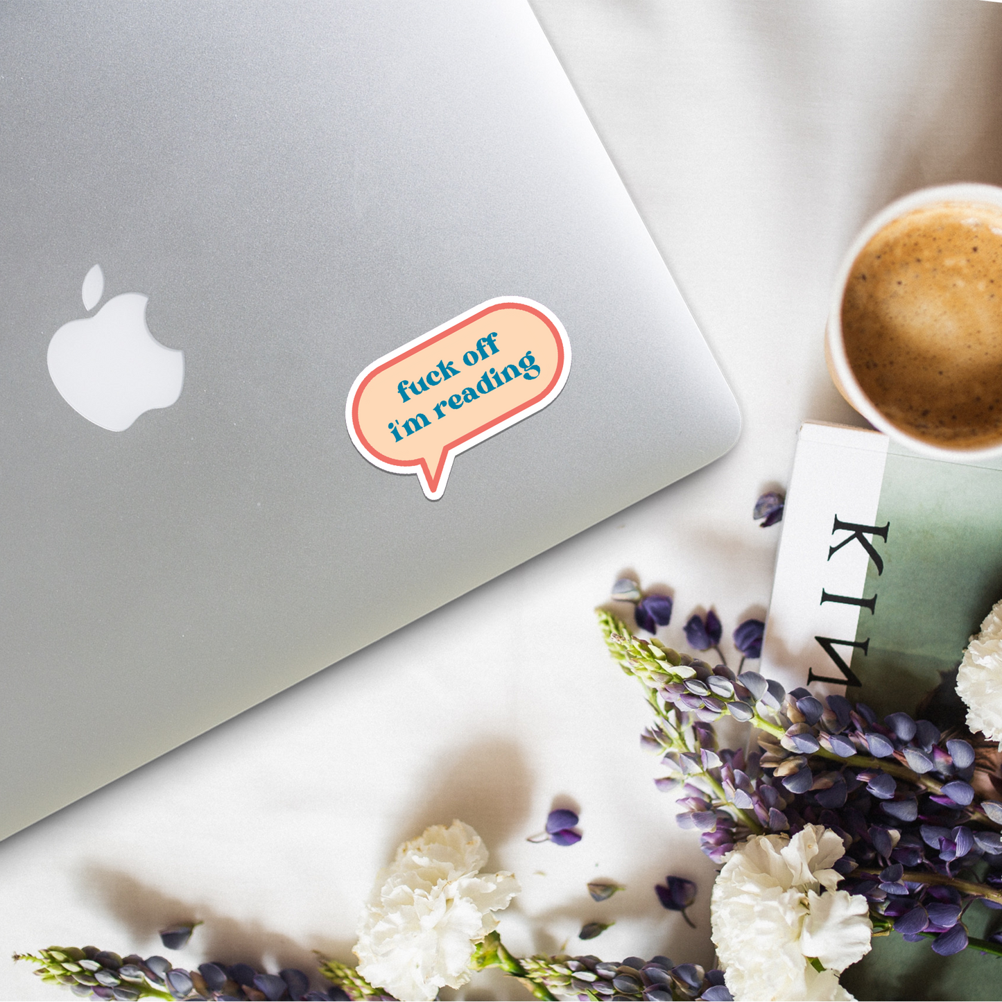 fuck off I'm reading sticker