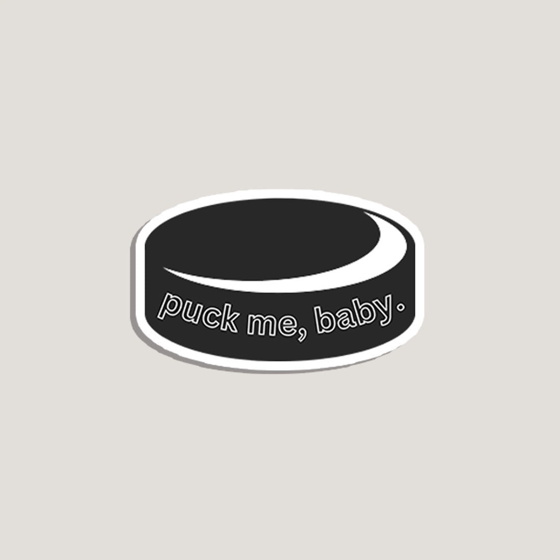 puck me baby sticker