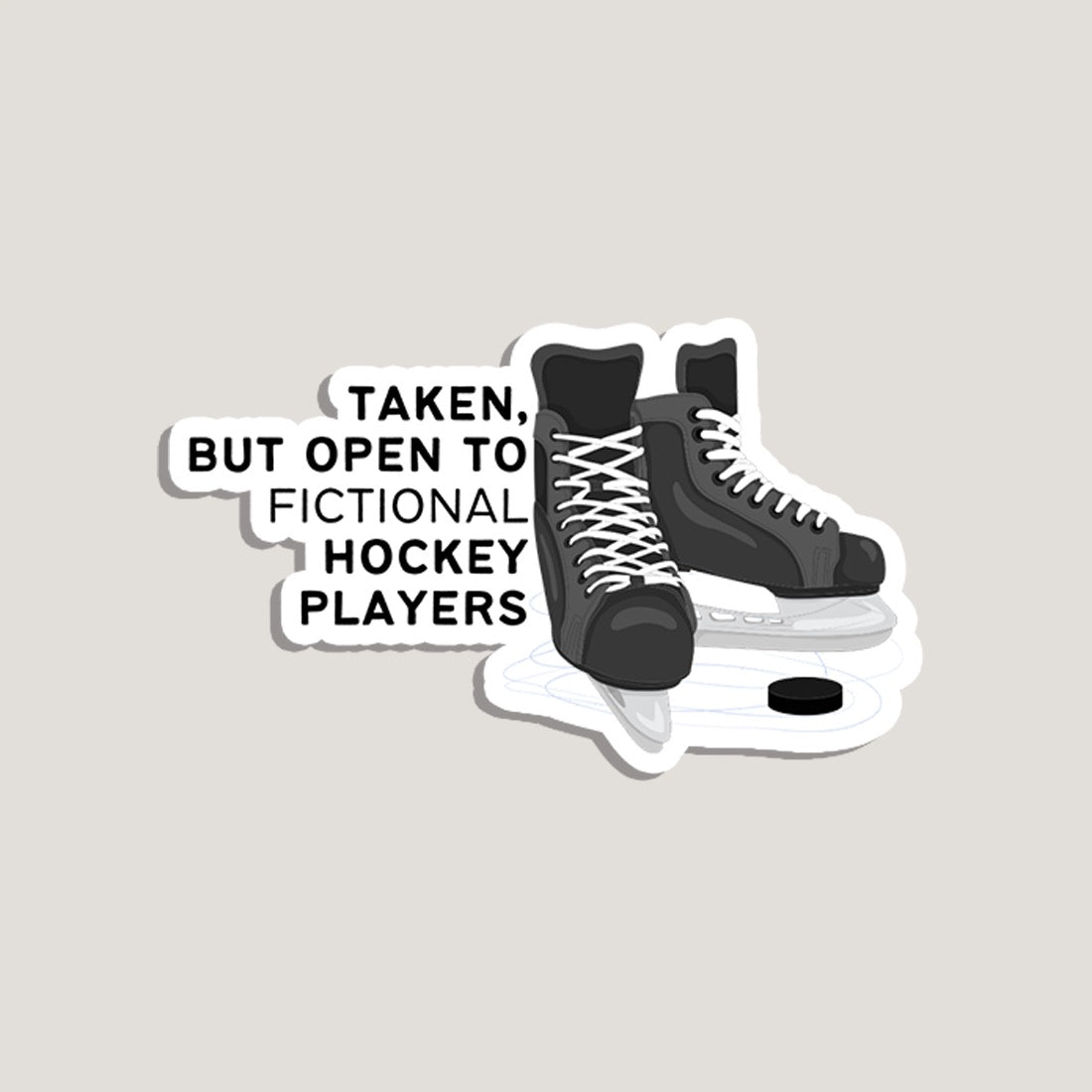 taken, but open to fictional hockey players sticker
