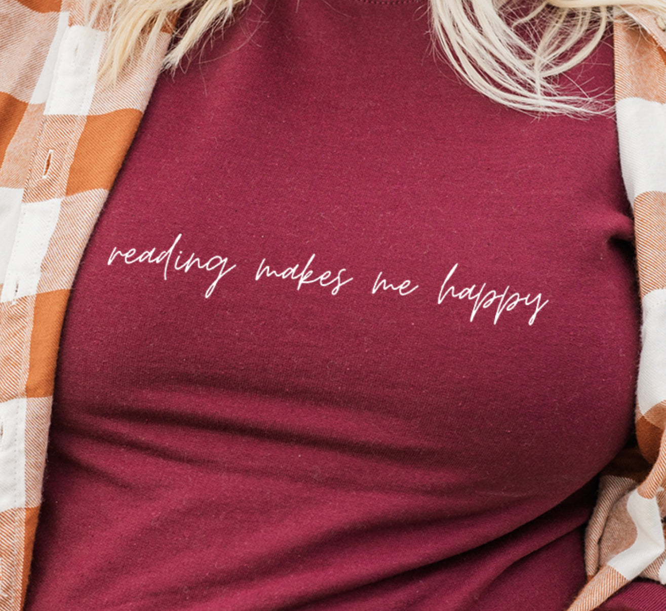 reading makes me happy sweatshirt