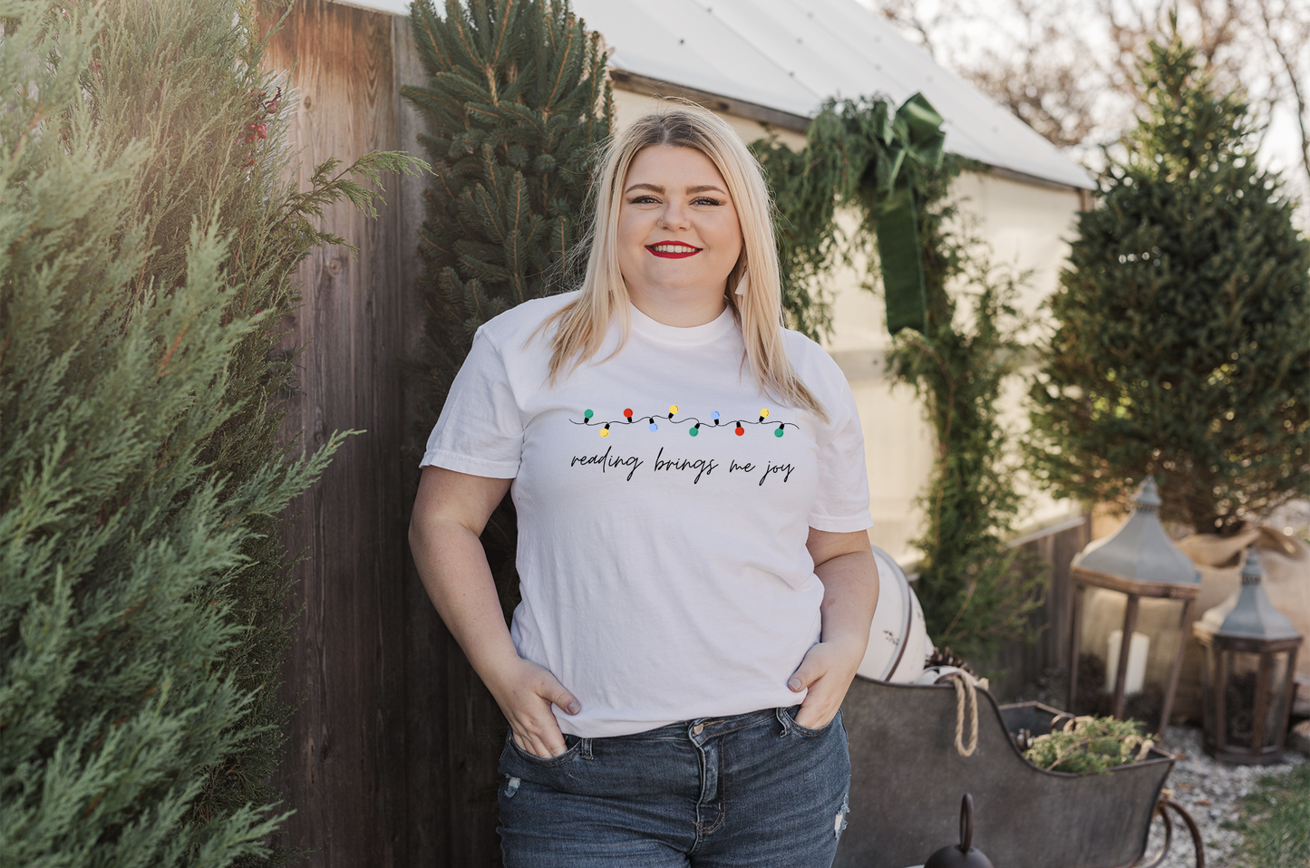 reading brings me joy t-shirt