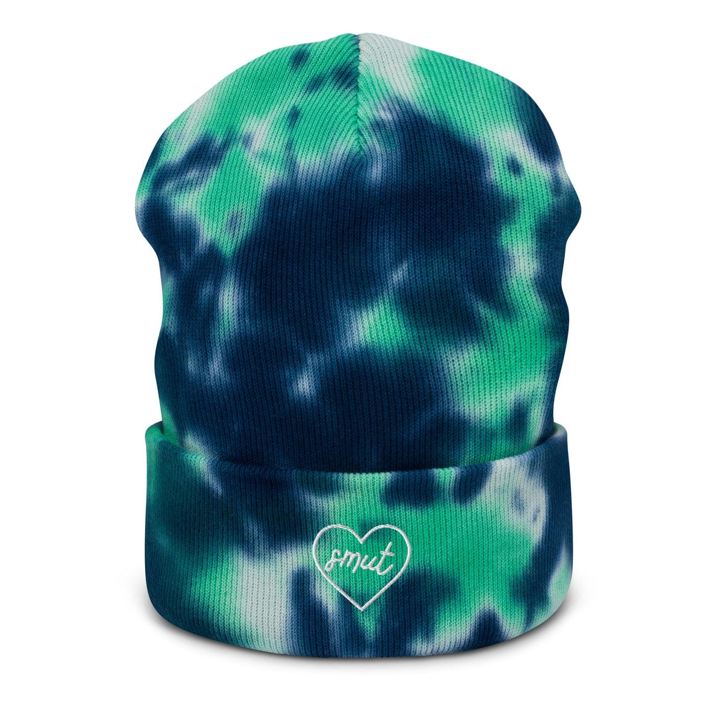 smut heart tie-dye beanie