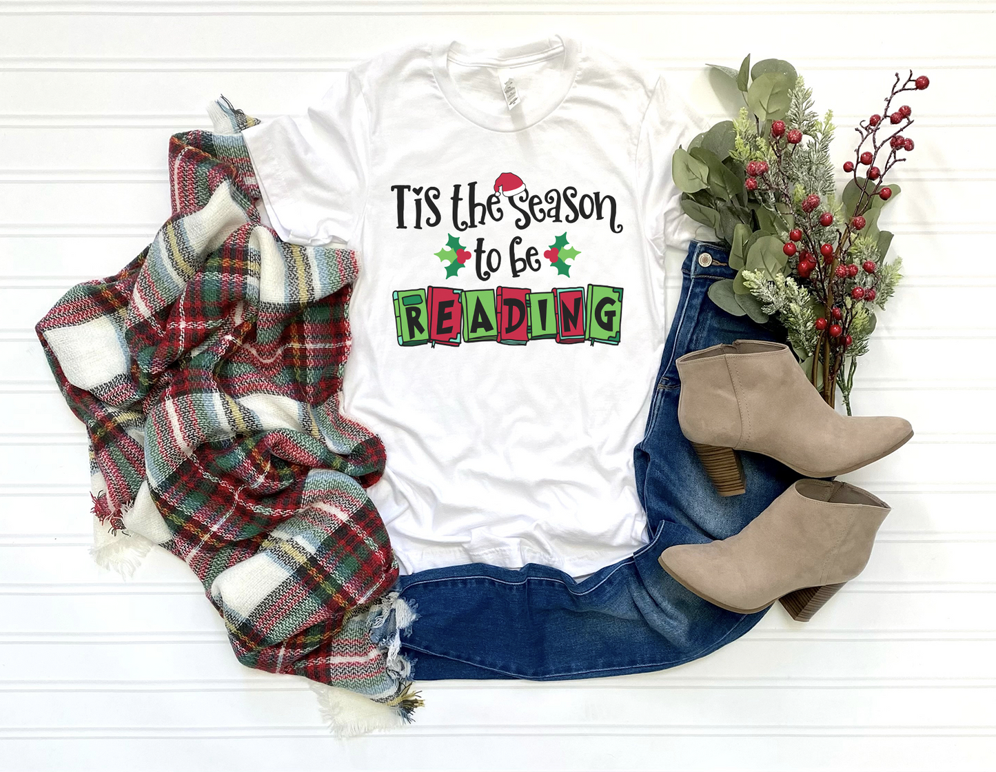 tis the season to be reading t-shirt