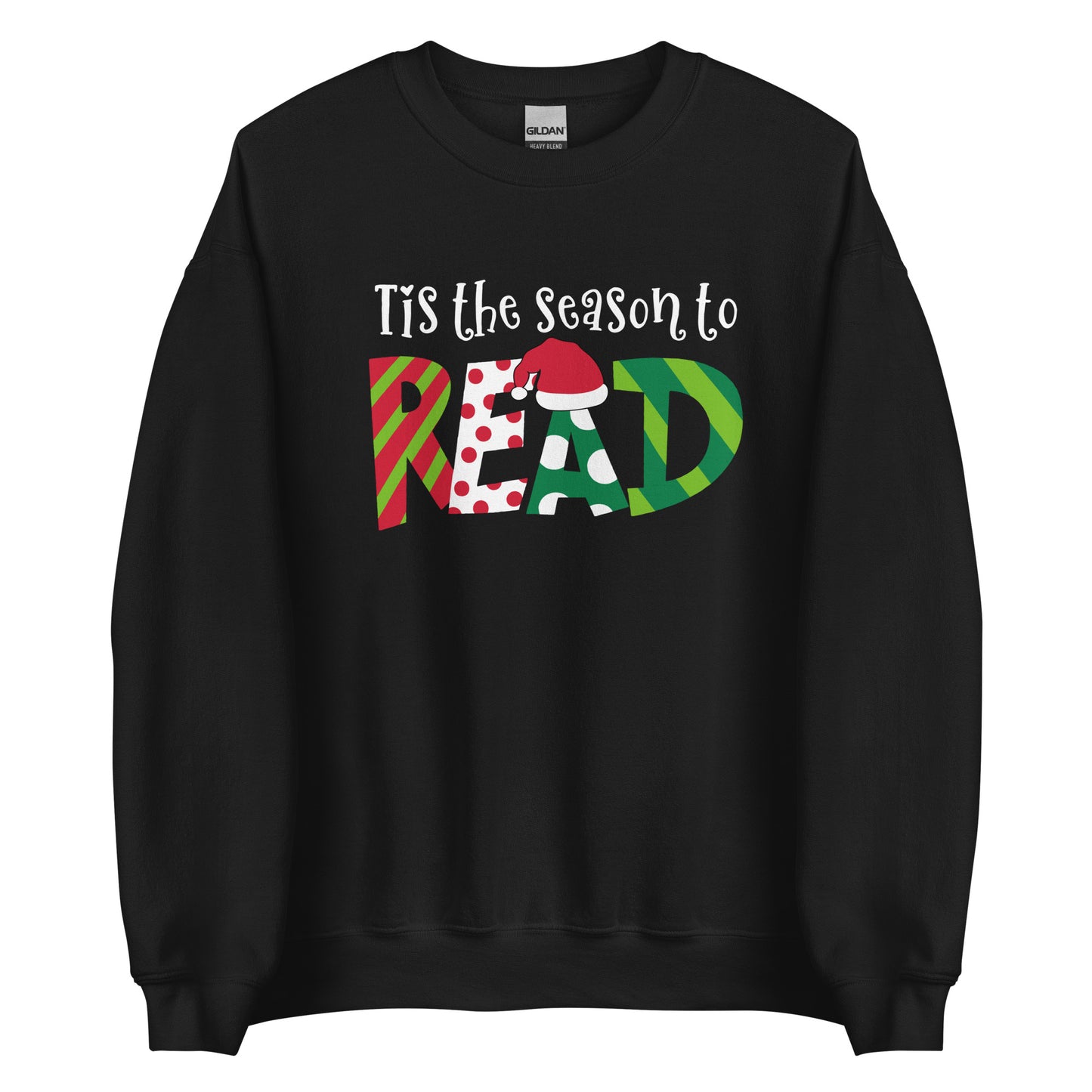 tis the season to read (santa hat) sweatshirt