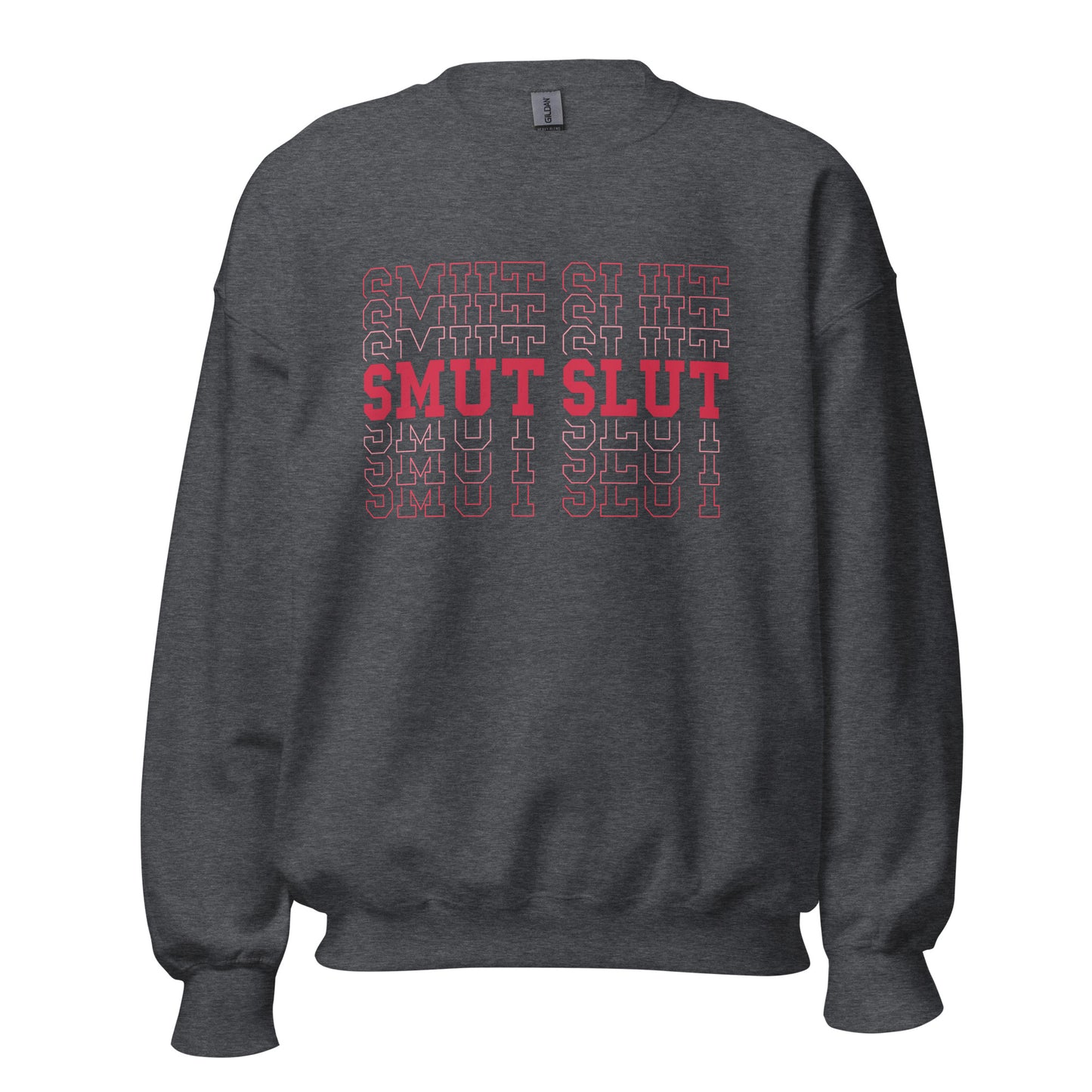 smut slut varsity sweatshirt