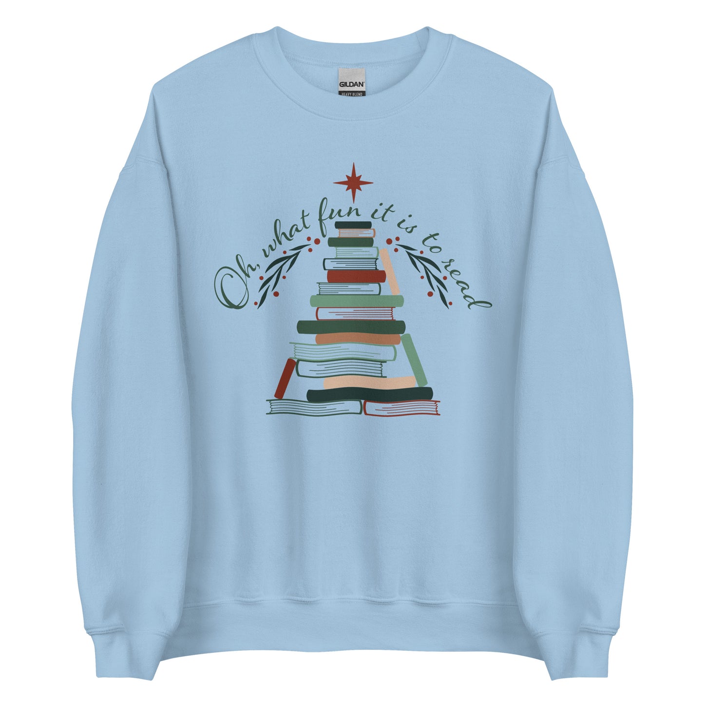 oh what fun it is to read (book tree) sweatshirt
