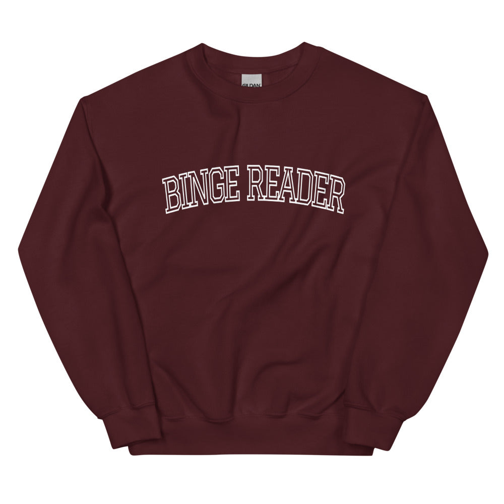binge reader sweatshirt