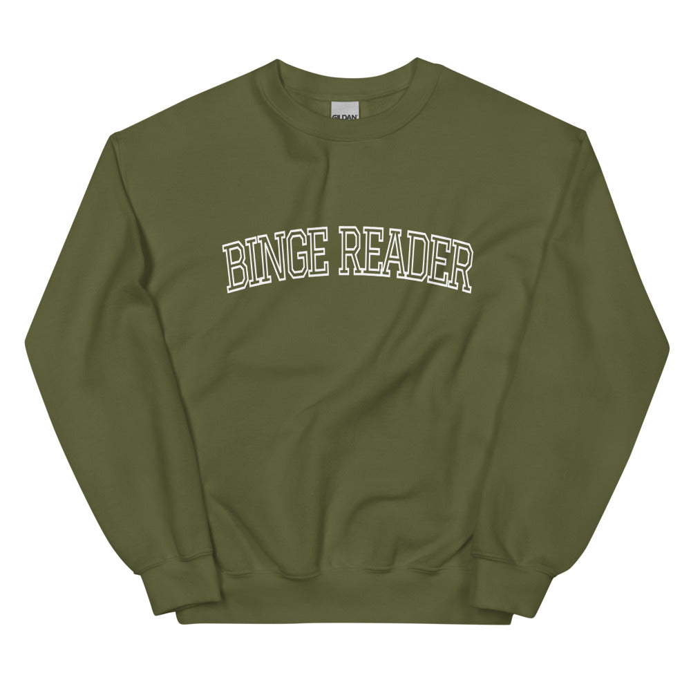 binge reader sweatshirt