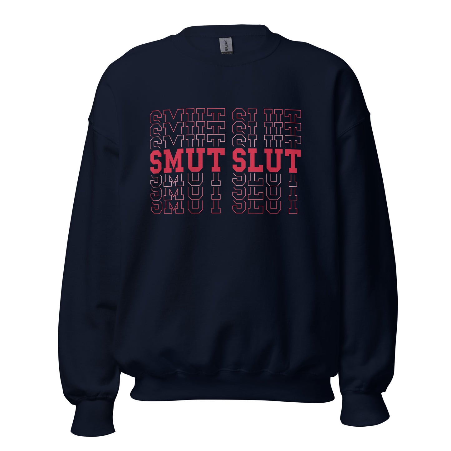 smut slut varsity sweatshirt