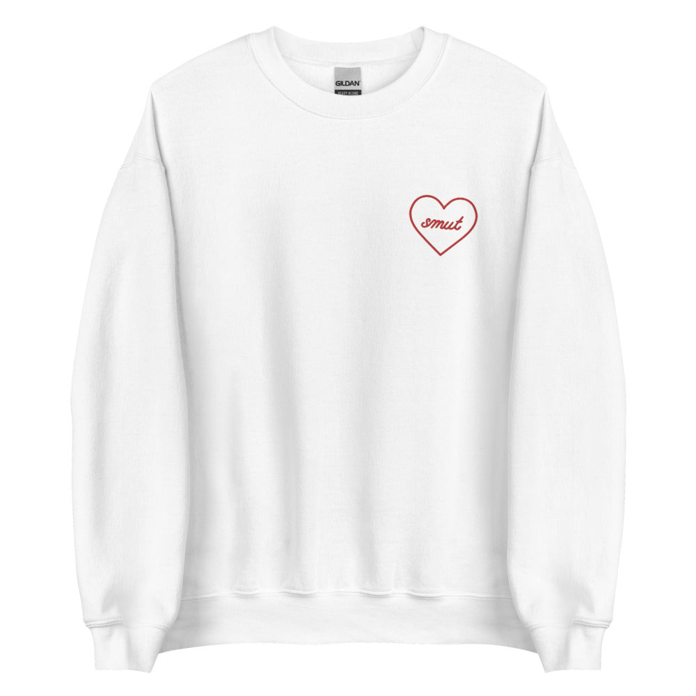 smut heart embroidered sweatshirt
