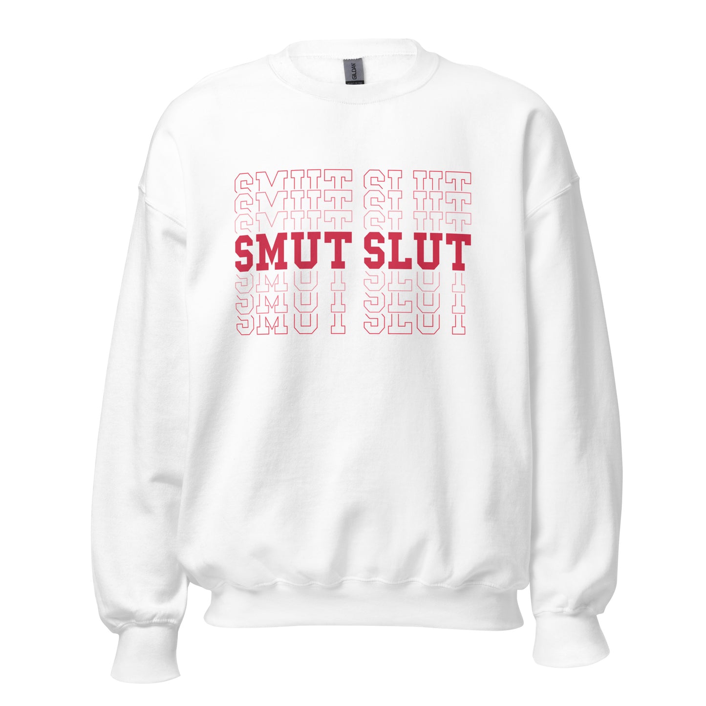 smut slut varsity sweatshirt