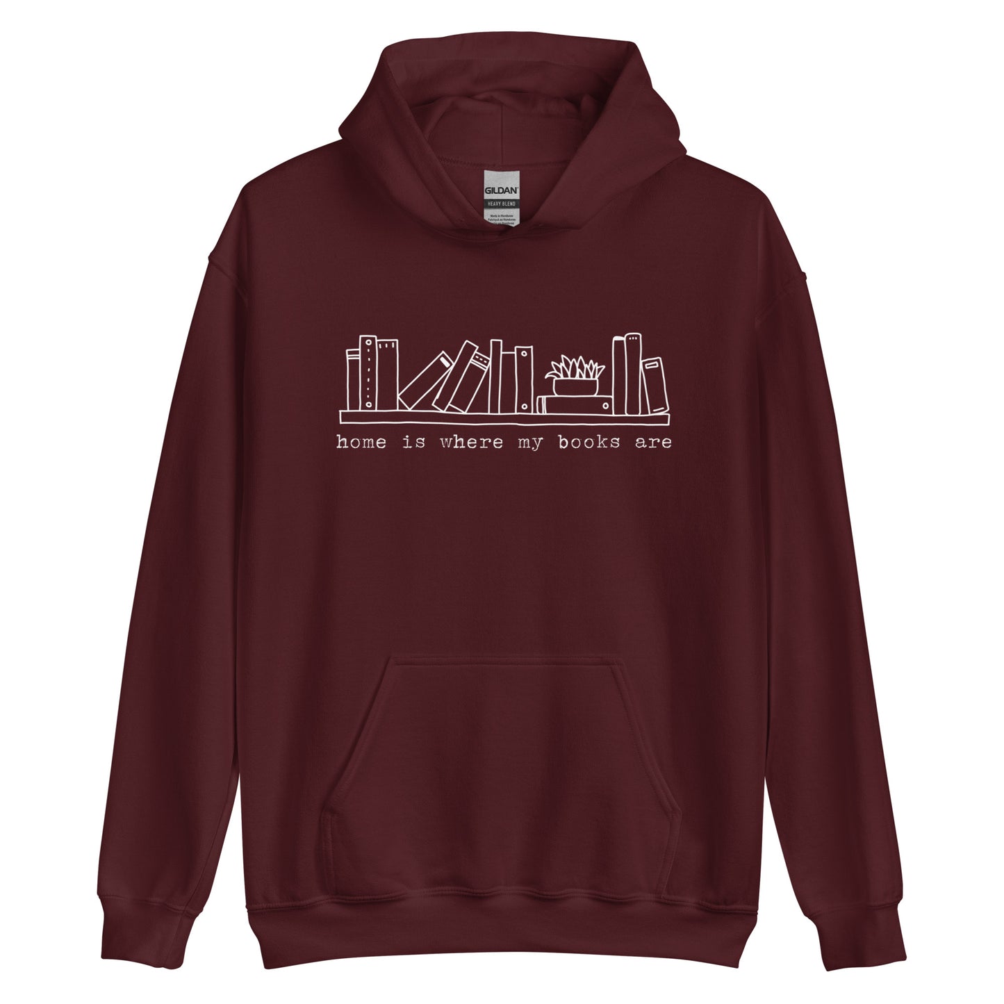 home is where my books are hoodie