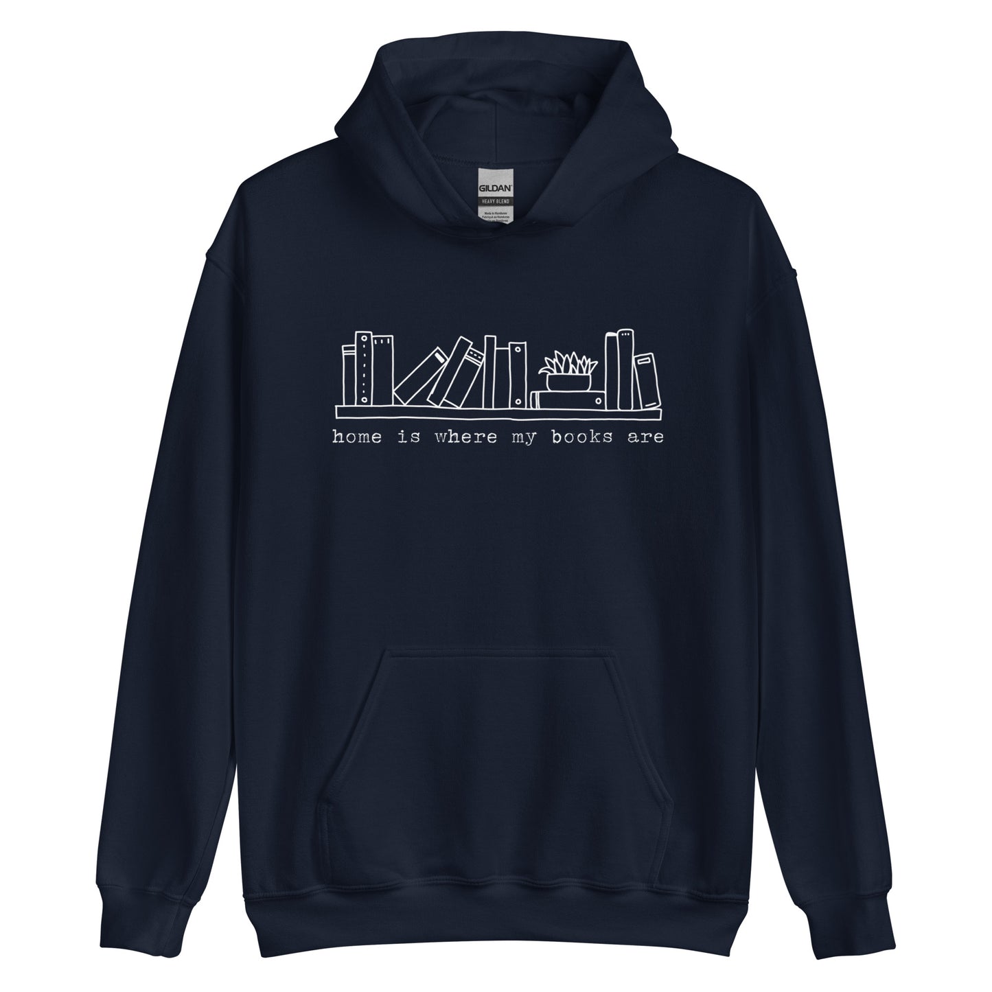 home is where my books are hoodie