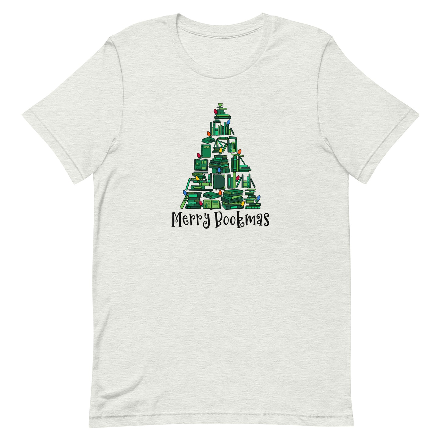 merry bookmas (book tree) t-shirt