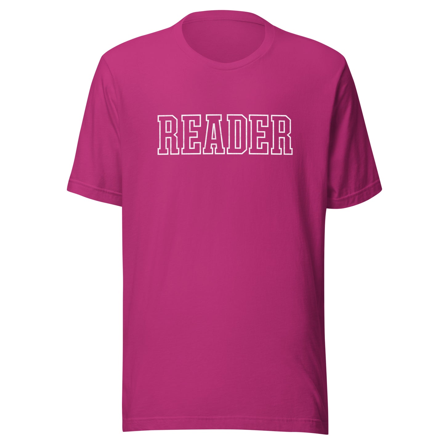 reader varsity t-shirt
