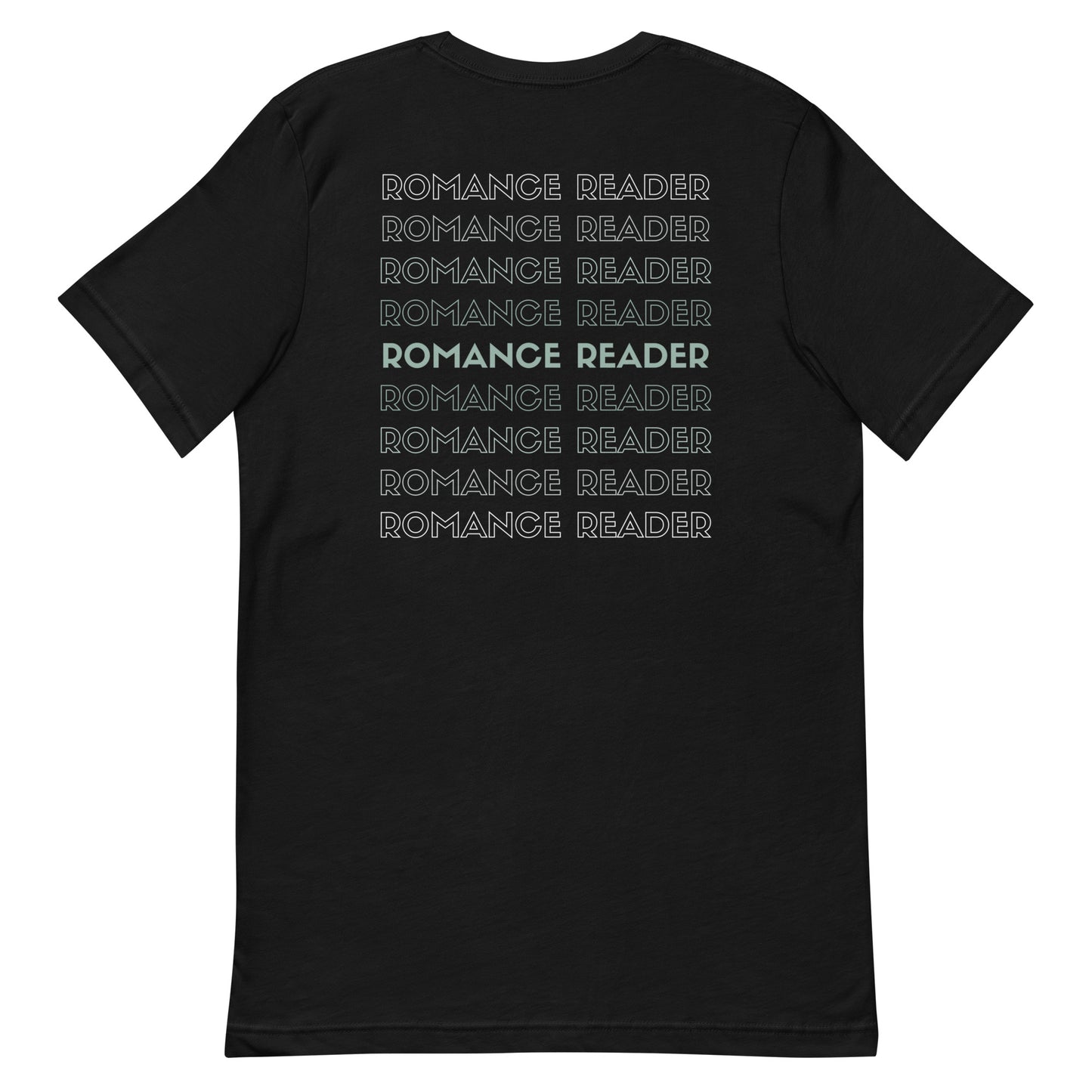 romance reader back t-shirt