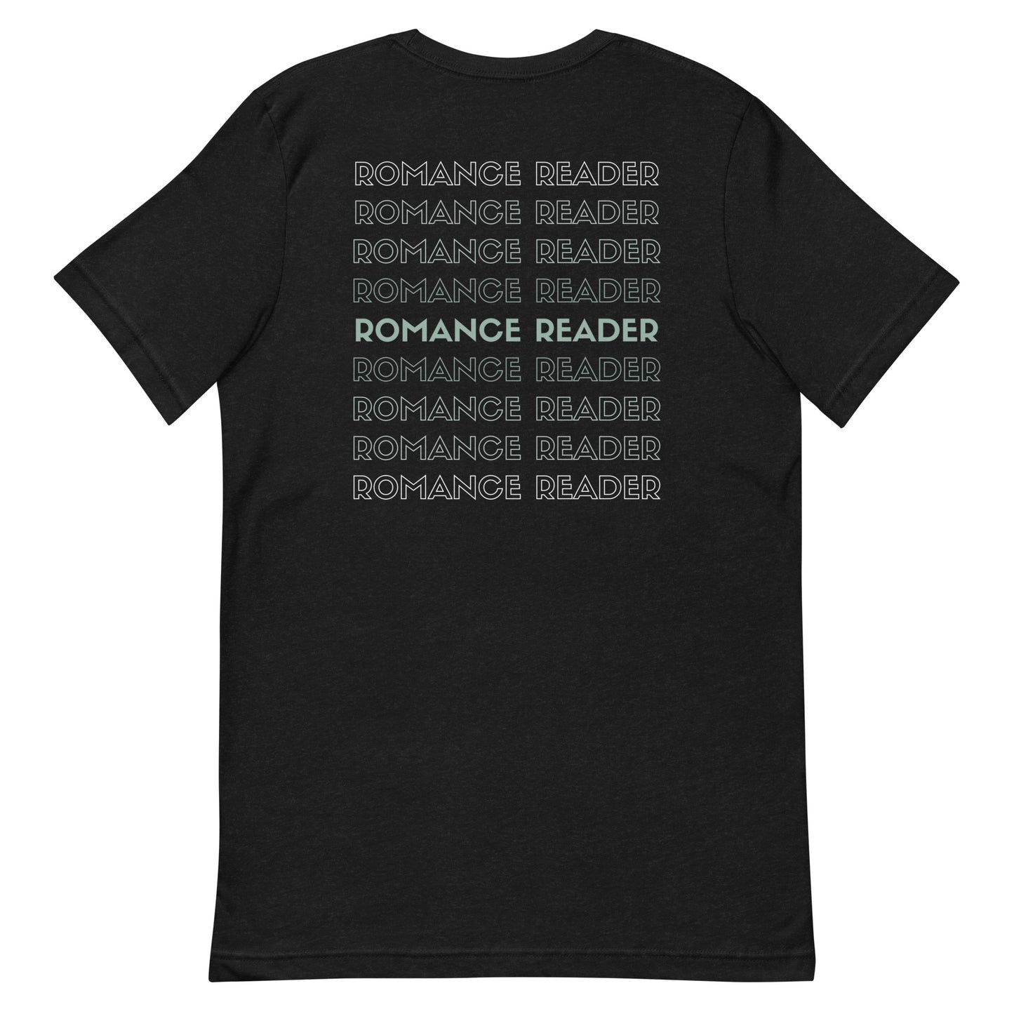 romance reader back t-shirt