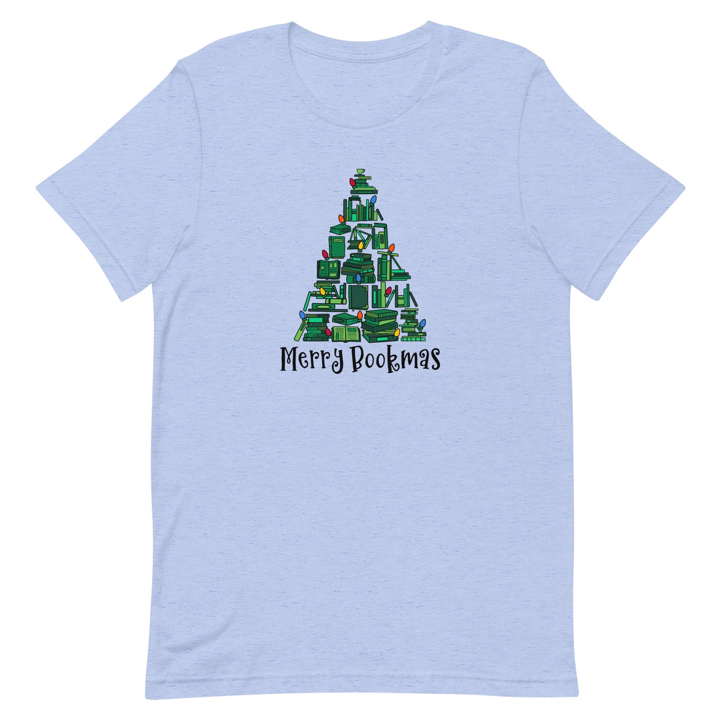 merry bookmas (book tree) t-shirt